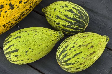 ham ve olgunlaşmamış küçük kavun yemek kilo, kavun bağırsak, düşük kalorili buzağı çalıştırmak için,