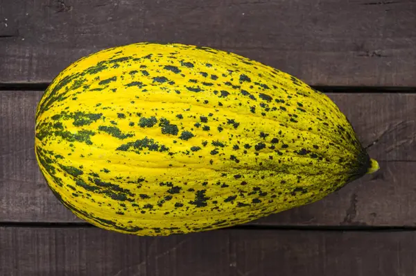 Melones Pequeños Inmaduros Completos Imágenes Melones Crudos Cortar Melón Pequeño — Foto de Stock