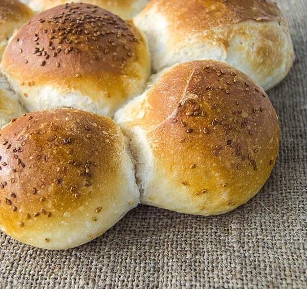 Diversi Tipi Pane Pane Sesamo Pane Fresco Tipi Specifici Tacchino — Foto Stock