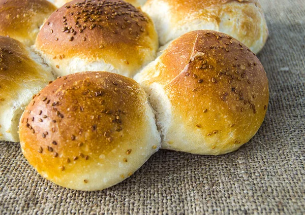 Diversi Tipi Pane Pane Sesamo Pane Fresco Tipi Specifici Tacchino — Foto Stock