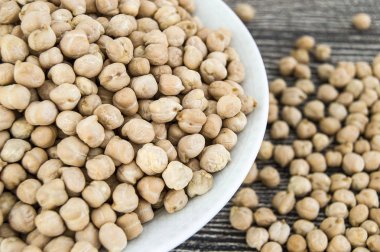 yemek için iyi bir fikir kuru nohut Yemeği, Kuru nohut, Kuru nohut plaka pişirmeye hazırdır,