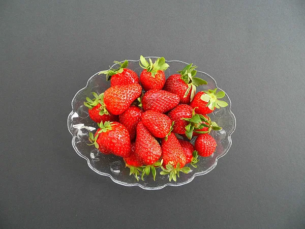 Strawberry Season Plateful Strawberry Fruit — Stock Photo, Image