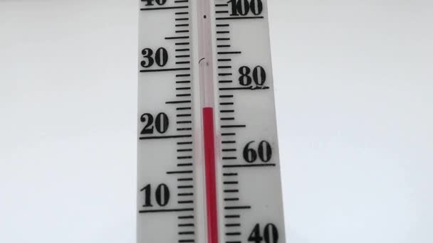 家庭温度计和理想的家庭温度 — 图库视频影像
