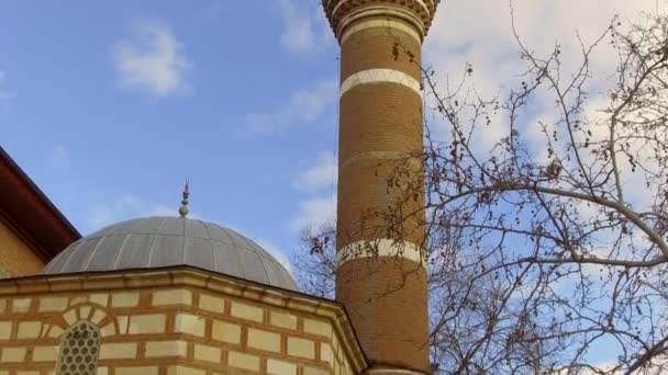 Den Historiska Och Religiösa Hac Bayram Veli Tomb Och Muslimer — Stockvideo