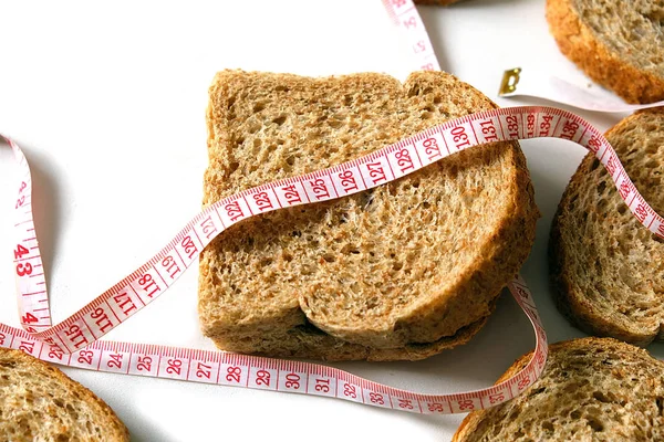 Pan Integral Pan Dieta Salvado Pan Salvado Para Bajar Peso —  Fotos de Stock