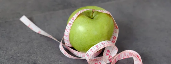 Manzana Verde Saludable Para Consumir Para Perder Peso Rápido Manzana —  Fotos de Stock