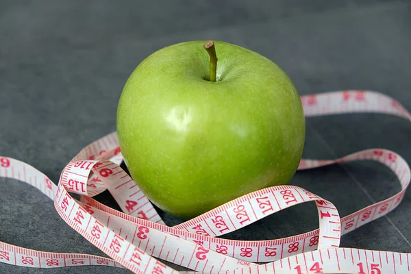 Green Apple Weight Loss Diet Green Apple Green Apple Consume — Stock Photo, Image