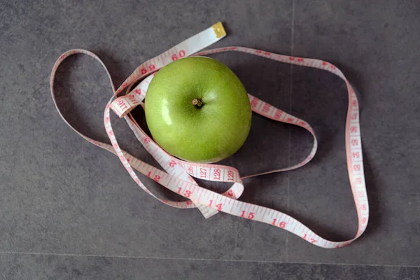 Grüner Apfel Und Stoffwechsel Wodurch Gewicht Schnell Grüner Apfel Und — Stockfoto