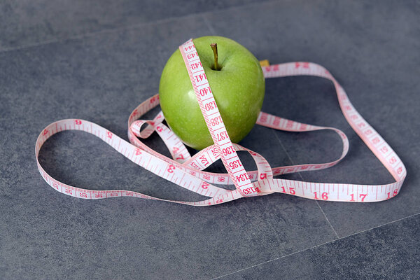 green apple and metabolism, making weight quickly, green apple and tape measure