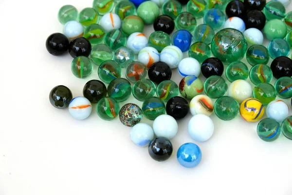 Glass Marbles Children Games Play Ball Game — Stock Photo, Image