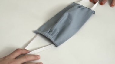 Seni hayata bağlayan bir maske, maskeli virüsten koruma.,