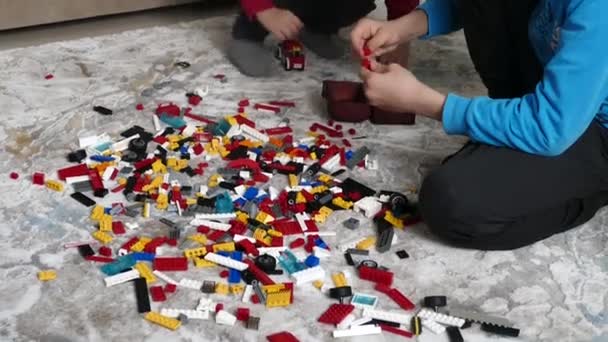 Rekreacyjno Hobby Dla Dzieci Covid Domu — Wideo stockowe