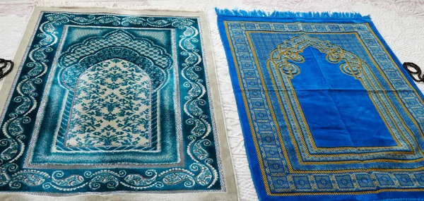 Islamic Symbols Prayer Rugs Carpet House — Stock Photo, Image