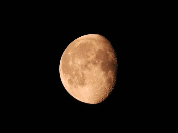 Notte Luna Piena Paesaggio Notturno Lunare Luna Piena Notturna — Foto Stock