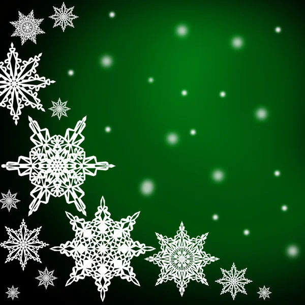 Christmas mönster på grön bakgrund — Stockfoto