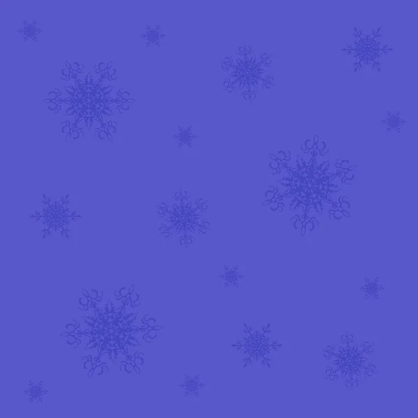 Οι μπλε νιφάδες χιονιού φόντο — Φωτογραφία Αρχείου