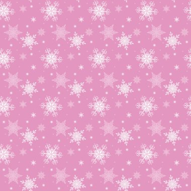 pembe arka plan üzerinde beyaz kar taneleri