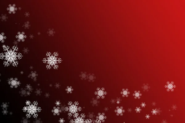 White snowflakes on the red and black — Stock Photo, Image