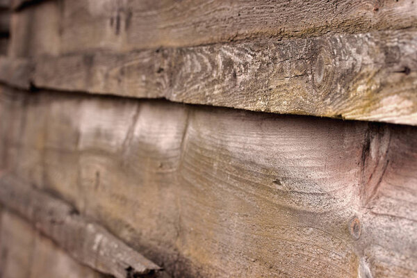 Old wooden rustic fence background or texture.