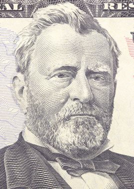 Ulysses S. Grant bize elli yüz ya da makro, Amerika Birleşik Devletleri para portre 50 dolar bill.