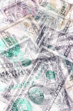 Soyut dolarlarına farklı mezhepleri arka plan.