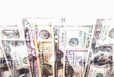 Soyut dolarlarına farklı mezhepleri arka plan.