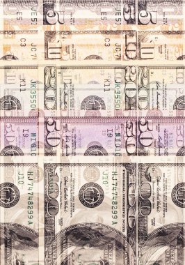 Soyut dolarlarına farklı mezhepleri arka plan.