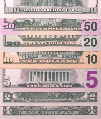 Soyut dolarlarına farklı mezhepleri arka plan.