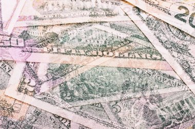 Soyut dolarlarına farklı mezhepleri arka plan.