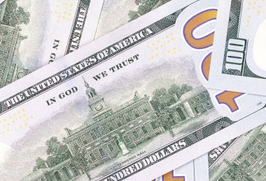 100 ABD Doları soyut para nakit arka plan.