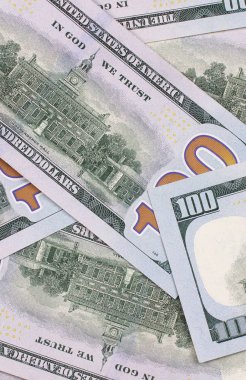 100 ABD Doları soyut para nakit arka plan.