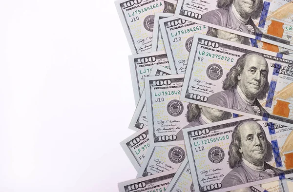 Yüz bizi dolar beyaz arka plan üzerinde izole.