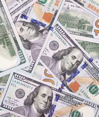 100 ABD Doları soyut para nakit arka plan.