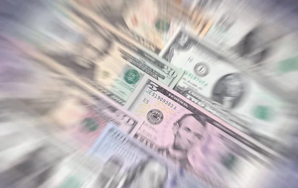 Amerikan Doları farklı mezhepleri Mevsimlik arka plan.