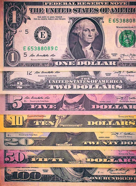 Streszczenie amerykańskich dolarów tło lub tekstura pieniądze. — Zdjęcie stockowe