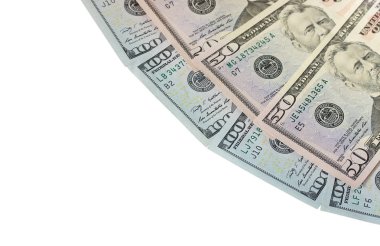 bize beyaz zemin üzerine izole dolar.