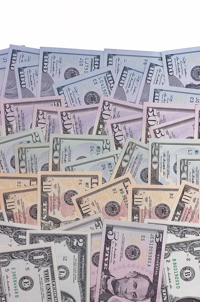 Доллар США купюра изолированы на белом фоне . — стоковое фото