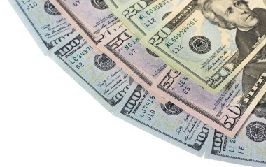 bize beyaz zemin üzerine izole dolar.