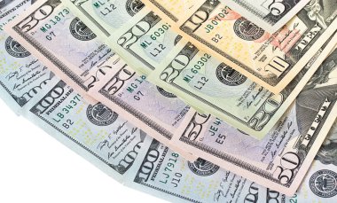 bize beyaz zemin üzerine izole dolar.