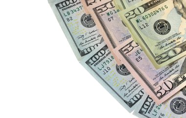 bize beyaz zemin üzerine izole dolar.