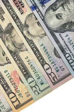 bize beyaz zemin üzerine izole dolar.