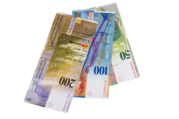 İsviçre Frangı izole üzerinde beyaz arka plan bill.