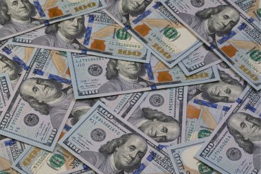 Yüz dolar arka plan veya doku.