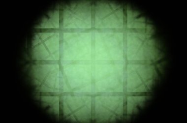 Siyah arka planda yeşil kare fraktal desen. Mozaik desen. Dijital stil. Süs illüstrasyonu