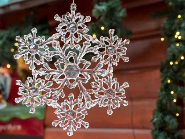 Noel kristal kar tanesi: xmas Pazar dekorasyon