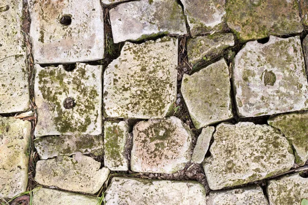 Antiguo ladrillo pavimentación fondo primer plano. Textura ladrillo Vintage — Foto de Stock