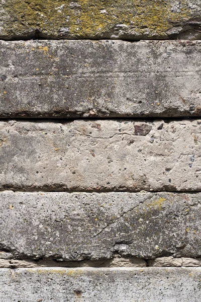 Vieux blocs de béton mur fond gros plan — Photo