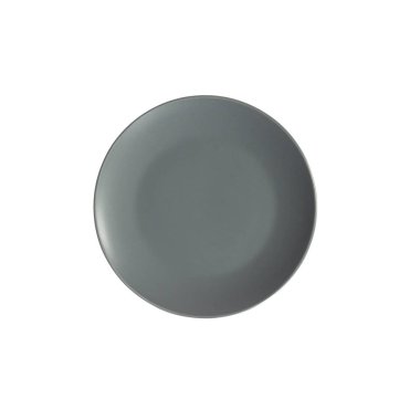 Kırpma yolu ile beyaz arkaplanda izole gri plaka