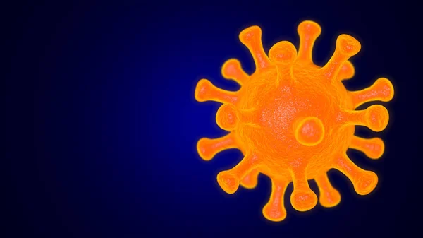Вірус Коронавірусу Covid Закриває Рендеринг — стокове фото