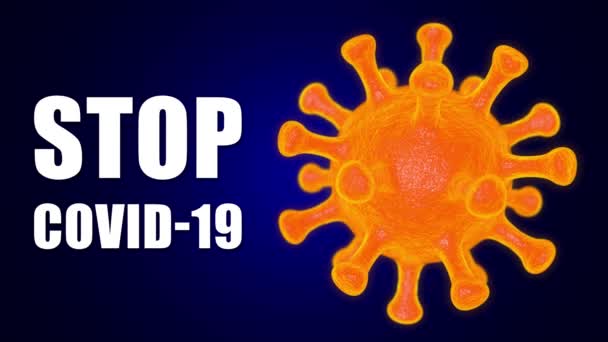 Coronavirus Covid Virus Close Rendu — Video